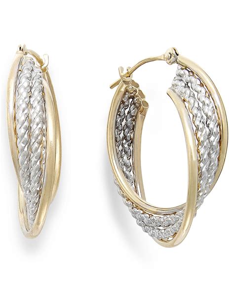 Macys hoop earrings - Crystal Station Medium Hoop Earrings, 1.1", Created for Macy's $39.50 Sale $19.75